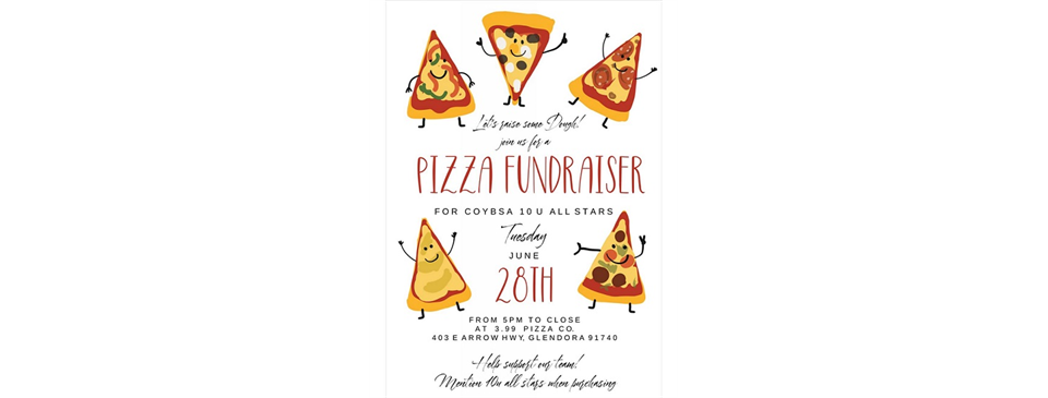 10U Softball Pizza Fundraiser 6/28/2022! Please come to support us! 