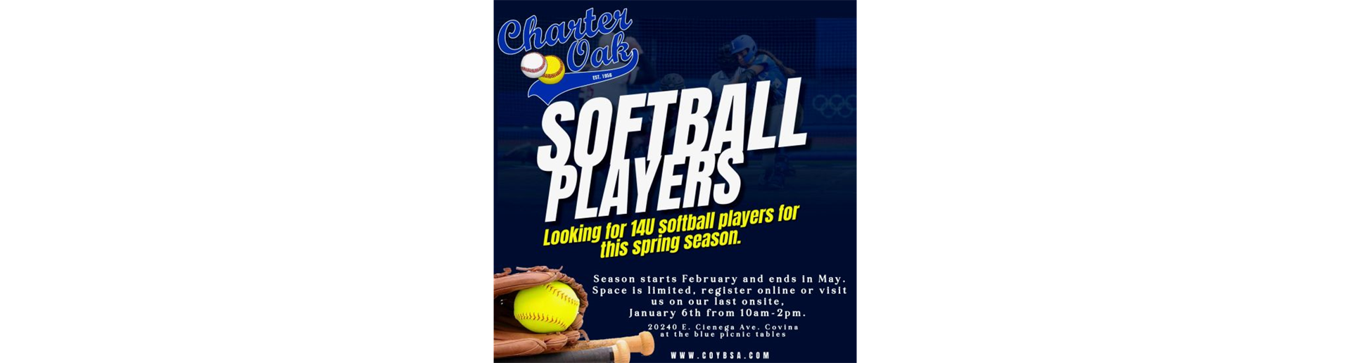 Charter Oak Youth Baseball and Softball > Home