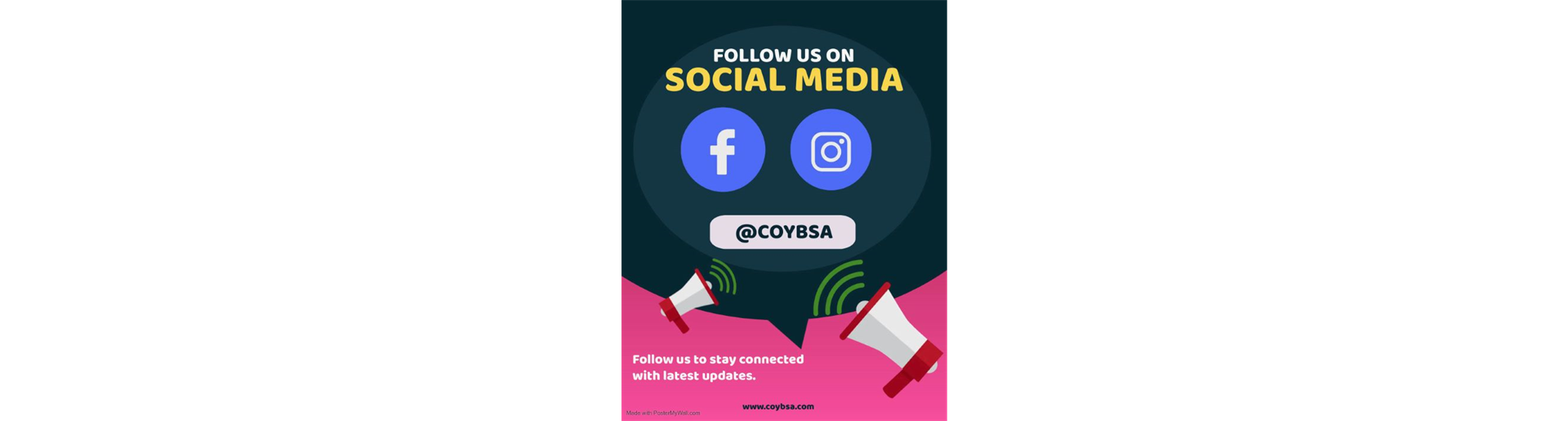 Follow us on Social Media