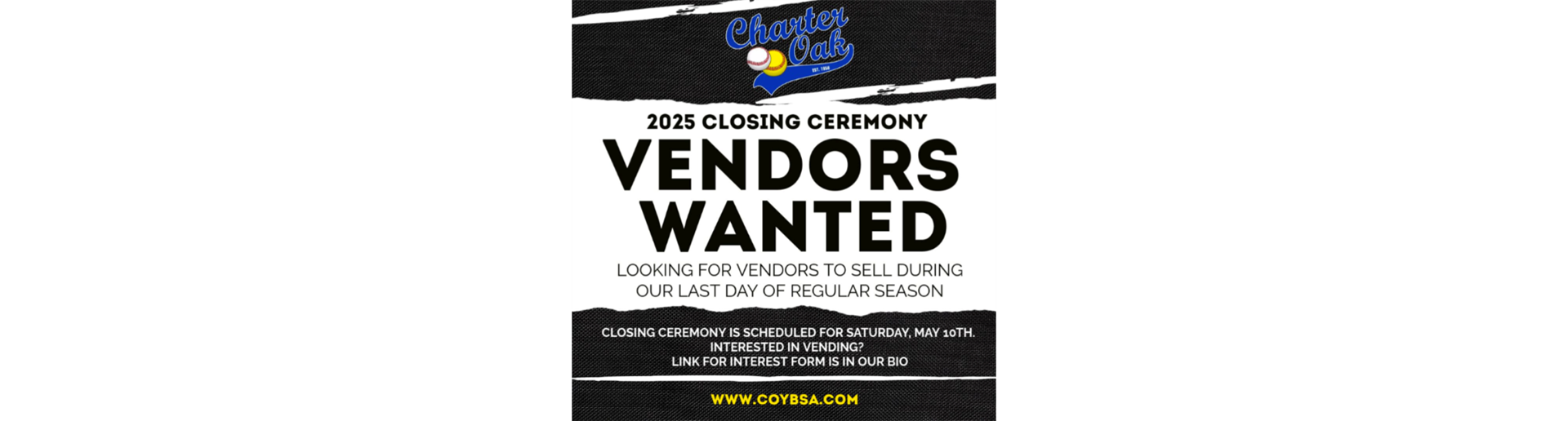Vendors wanted!!! 
