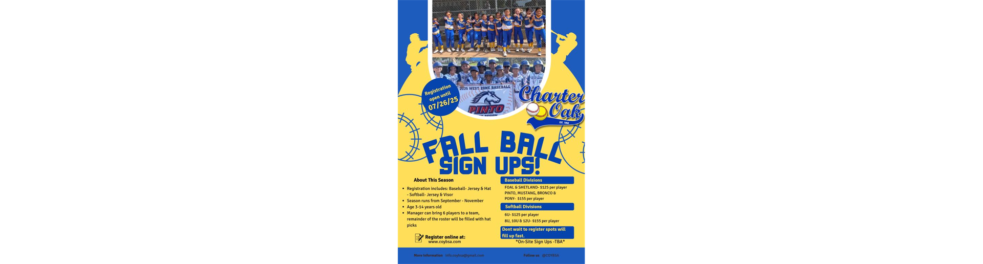 Fall Ball Registration